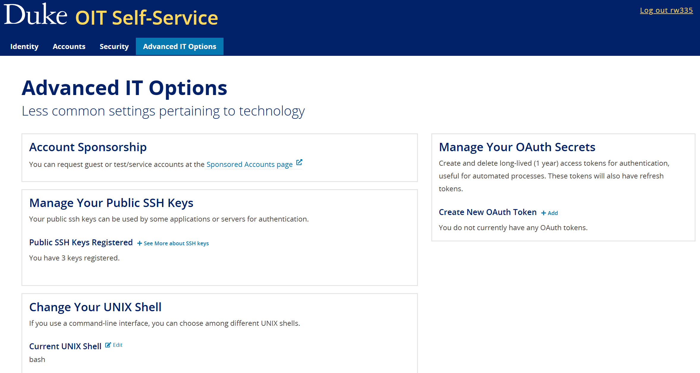 Self-Service 登记 SSH 公钥